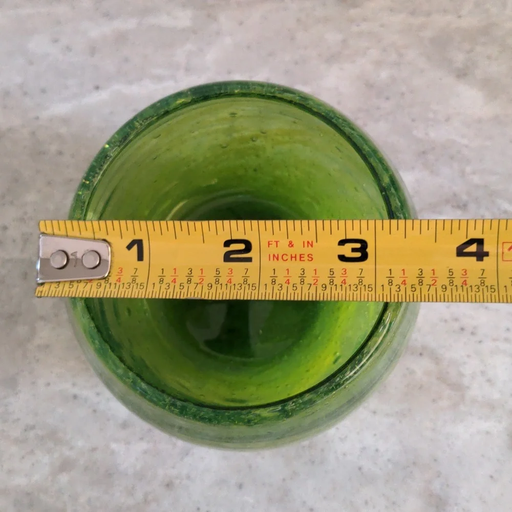EUC Crate & Barrel Calypso Green Votive Candle Holder